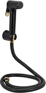 Orvos Health Faucet Black and Golden Dual Styled 1.25 Meter Flexible Shower Hose. Faucet Set