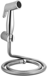 KURIC ABS Health Faucet Set With 1 Mtr SS TUBE and Wall Hook For Washroom And Toilet Faucet Set