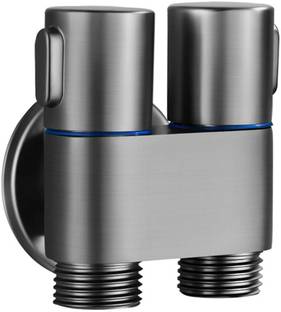 Auxmir Dual-Function Two-Way Angle Valve Cock kitchen sinks bathroom basins toilets Faucet Set