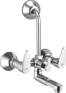 ZAP by ZAP Brezza 3 in 1 Wall Mixer with Provision for Overhead Shower and 125 mm Long Bend Pipe. Faucet Set