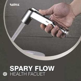 Ramya Aris A04 Health Faucet Set With 1 METER SS TUBE Wall Hook Faucet Set
