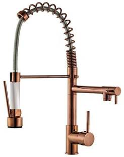 ZAP Kitchen Faucet Pullout Fixture, Spray Mode, 360' Rotation, Stainless Steel Ring Faucet Set