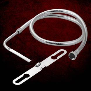 CUROVIT SS Hands-Free Toilet Jet Spray with Heavy PVC hose Pipe for Double Syphon seat Faucet Set