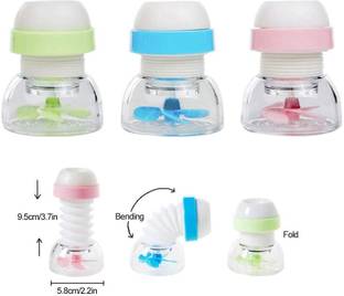 RAVARIYA Pack of 3 360° Adjustable Rotating Water Saving Faucet, Water Filter Nozzle Faucet Set
