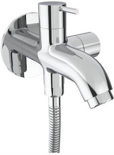 GLOXY Brass 2-Way Tap Bib Cock Double Handle Attachment of Health Faucet | Hand Shower Faucet Set