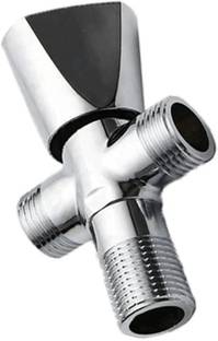ZAP Hexa Series Brass 2 Way Angle Valve / 2 in 1 Angle Valve for Pipe Connection Faucet Set