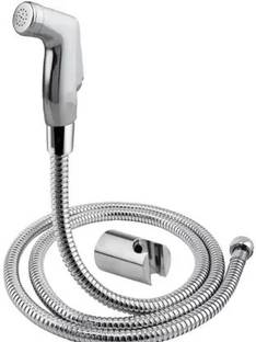 fastgear by Fastgear Health Faucet Push Button Type PVC/ABS Chrome Plated with pipe and Hook Faucet Set