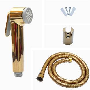PESCA Gold Health Faucet for Bathroom / Jet Spray for Toilet Shower Faucet Set
