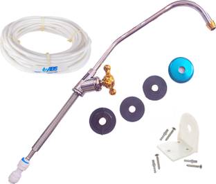Parijata Golden Stainless Steel tap faucet for Under-sink/Under-counter RO with fittings Faucet Set
