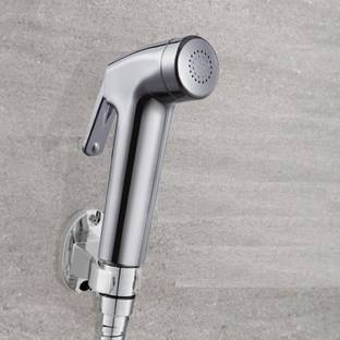 ProHome ABS Health Faucet with 1 Meter Hose Pipe and Wall Hook, Chrome Finish Faucet for Bathroom - Mo...