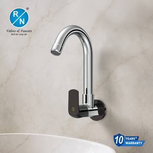 RN CP Faucets Solitaire Pro Sink Cock with Swivel Spout & Flange | Brass Body | Sink Tap Faucet