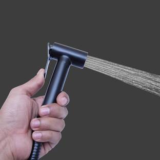 AeoFit Black New Aris SS 304 health faucet with 1mtr SS Shower Tube and Wall Hook bathroom/toilet health faucet high pressure faucet Health  Faucet