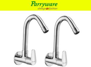 Parryware Uno Wall Mounted Sink Cock with Swivel Spout set of 2 pic 154 Wall Mounted Sink Cock with Sw...