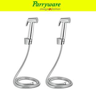 Parryware by Parryware Uno Health faucet Jet Spray with 1.5 MTR Hose With hook set of 2 pic 1462 Healt...
