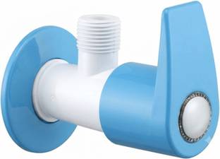 STAR PT12 Blue Angle Valve Premium Design With Wall Flange Angle Cock Faucet
