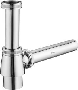RUHE Full Brass Bottle Trap With Wall Flange and Connection Pipe 12 Inches Diverter Faucet