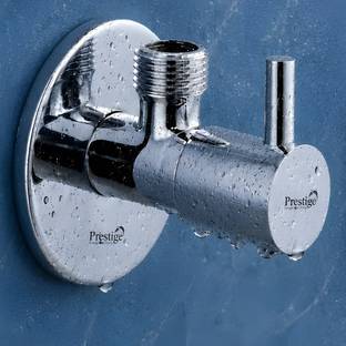 Prestige by Prestige Dove Angle Cock With Wall Flange Pack Of 1 Wash Basin Taps/Bathroom Fitting Angle...