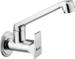 AeoFit Global Brass Sink Tap & Wall Flange (Chrome Finish)Kitchen Sink Tap Swivel Spout Sink Tap Fauce...