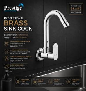 Prestige by Prestige Ocean Sink Tap With Wall Flange Pack Of 1 Sink Tap Faucet