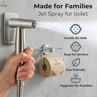 Prestige SS 304 Health Faucet Set | Jet Spray Gun with Hose Pipe and Holder Health  Faucet