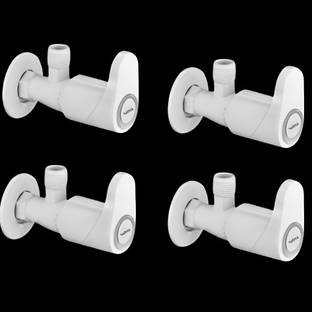 Ramya Alive Angle Cock Pack OF 4 Tap PTMT Faucet With Flange Superior Plastic Heavy Duty Angle Valve F...