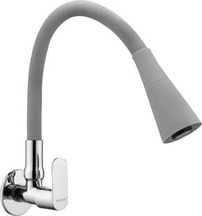 BATHONIX Ocean Smart Flexible Sink Tap Grey-Dec Pillar Tap Faucet