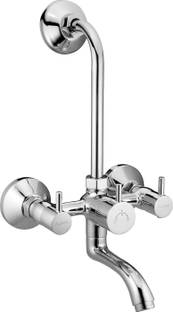 AGMECO Brass Material Wall Mixer 2 in1 with Legs & Wall Flange Size - 15mm Modern Wall Mixer Faucet