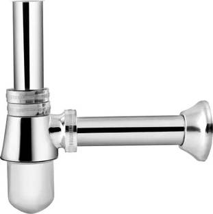फास्टगियर Premium Steel Round Bottle Trap Set with Outlet Pipe for Bathroom/washbasin Geyser water Sav...