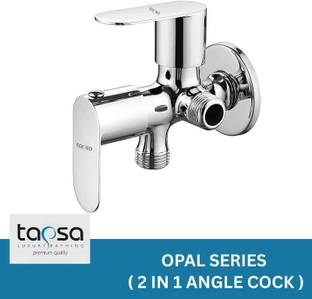 Tapsa Opal Series Two Way Angle Valve|Two Way Tap|2 In 1 Angle Cock (Pack of 1) For Bathroom/Wash Basi...