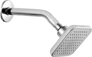 NEELKUND ARYA Brass Bib Tap Pack OF 2 (4inch Garnet Overhead shower with 9inch round arm) Aerator Foam Flow Faucet