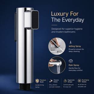 LVSHA by LVSHA ABS MIRROR FINISH DUEL FLOW Health Faucet Spray Without Pipe, Bidet Jet Spray. Health  ...