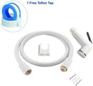 POIO Health Faucet-ABS Health Faucet with 1Mtr Flexible Hose Pipe + Free Teflon Tape Faucet Set+ Free Teflon Tape Health  Faucet