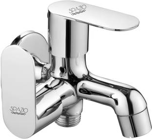 स्पाजिओ SmartBuy Opal Collection Brass 2 Way Bib Cock | 2 in 1 Tap (Pack of 1) For Bathroom Chrome Fin...