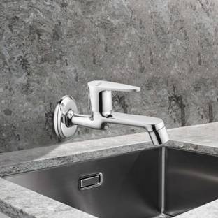 RUHE Long Body Bib Cock - Liva Liva Brass Bib Tap Long Body Faucet with Wall Flange Bib Tap Faucet