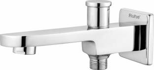 RUHE Pristine Brass Bath Tub Spout Tip Ton with Wall Flange (Chrome Finish) Spout Faucet
