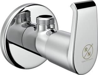 RN ZOYA ANGLE COCK WITH WALL FLANGE_RNZOAV0001_15mm(1/2") Brass Angle Valve for Kitchen, Bathroom & Wa...