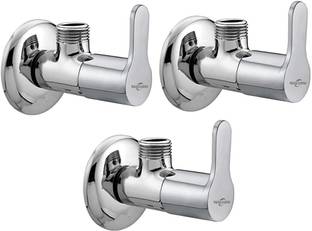 NEELKUND Marc Angle Valve Pack OF 3 Stainless Steel Premium Quality For Bathroom And Kitchen Chrome Pl...