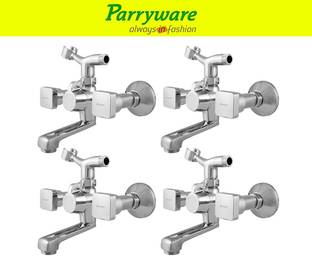 Parryware Ritz Wall Mixer with Crutch For hand Shower Provision set of 4 pic 180 Wall Mixer with hand ...