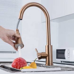 TRIAND ROSE GOLD PULLOUT KITCHEN Kitchen Mixer Faucet
