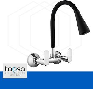 Tapsa Opal Series Brass Sink Mixer/Kitchen Sink Mixer Tap/Kitchen Tap With Dual Flow Flexible Spout For Hot & Cold Water(Pack of 1)For Kitchen/Bathroom,Chrome Finish Sink Mixer Faucet