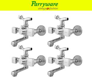 Parryware Ritz Wall Mixer with Crutch For hand Shower Provision set of 4 pic 340 Wall Mixer with hand ...