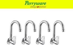 Parryware Vista Wall Mounted Sink Cock with Swivel Spout set of 4 pic 414 Wall Mounted Sink Cock with ...