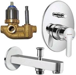Parryware Claret diverter Body With upper Trim with tipton wall spout 525163 Faucet Set