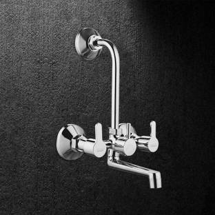 Spazio Fusion Series Brass 2 In 1 Wall Mixer With L Bend/Wall Mixer For Bathroom/Hot & Cold Water Cont...