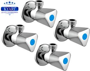 Kyari - Polygon Angle Valve With Brass Disk (Pack Of 4) - AV780 Angle Cock Faucet