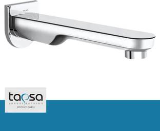 Tapsa Opal Prime Full Brass High Flow Diverter Spout/Bath Tub Spout/Spout Tap Faucet With Wall Flange (Chrome Finish) Spout Faucet