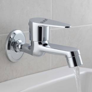 RUHE Liva Brass BIB Tap Faucet/Tap with Wall Flange (Chrome Finish) Liva Brass Bib Tap Faucet with Wall Flange Bib Tap Faucet
