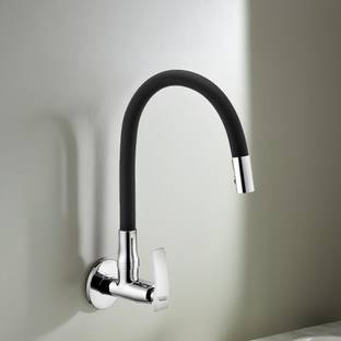 स्पाजिओ Pulse Brass Sink Cock/Sink Faucet With Flexible Swivel Spout - Flxo Play (with 360 Degree Flex...