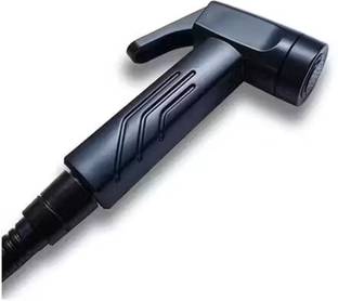 SANVORA MATTE BLACK 1 PC ABS GUN for Bathroom / Toilet Shower (Without Tube and Hook) Health  Faucet