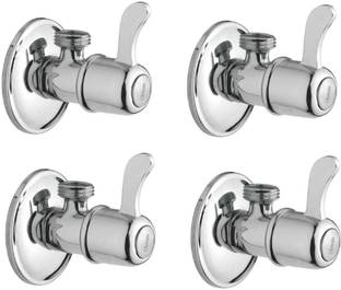 Oleanna ASCM-02 Magic Angle cock faucet tap for bathroom tap With Wall Flange (Pack of 4) Angle Cock Faucet